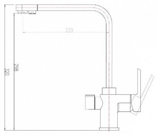 Смеситель для кухни ZORG Sanitary ZR 334 YF-NICKEL